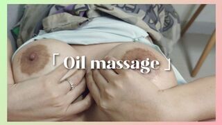 Oil massage & squirting, female orgasm with big tits girl - viza showgirl